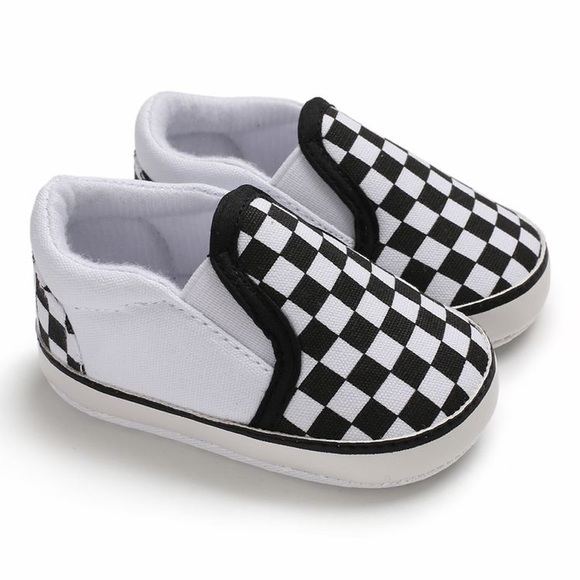 Baby Toddler Checkerboard slip-on prewalker shoes